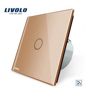 Intrerupator TOUCH Simplu Golden, Livolo, wireless