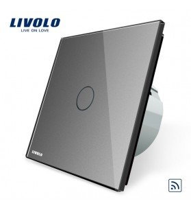 Intrerupator TOUCH Simplu Gri, Livolo, wireless