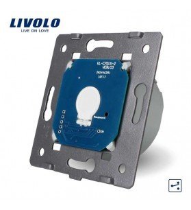 Modul intrerupator touch simplu cap-cruce, Livolo