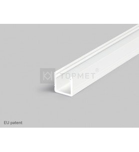 Profil aluminiu alb aparent tip SMART10 A/Z, 2 metri