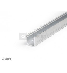 Profil aluminiu ne-anodizat aparent tip SMART10 A/Z, 2 metri