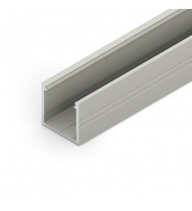 Profil aluminiu anodizat aparent tip SMART16, 2 metri