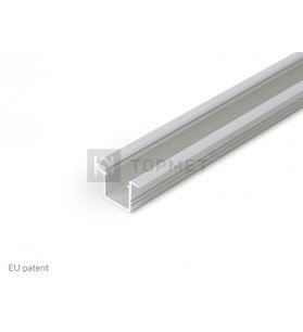 Profil aluminiu anodizat incastrat tip SMART-IN10 A/Z, 2 metri