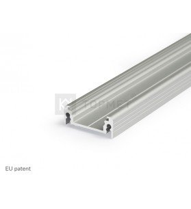 Profil aluminiu anodizat aparent tip SURFACE14, 2 metri