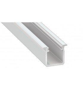 Profil aluminiu incastrat, tip G, 3 metri, alb