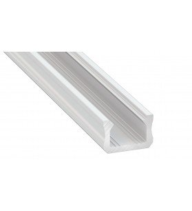 Profil aluminiu aparent, tip X, 2 metri, Alb