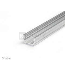 Profil aluminiu ne-anodizat aparent tip UNI12, 2 metri