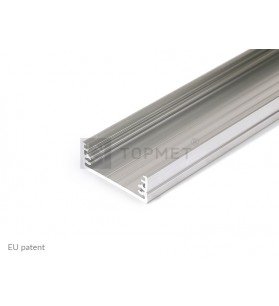 Profil aluminiu ne-anodizat aparent tip WIDE24, 2 metri