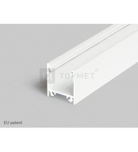 Profil aluminiu alb aparent tip LINEA20, 2 metri