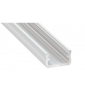 Profil aluminiu aparent, tip A, 2 metri, Alb