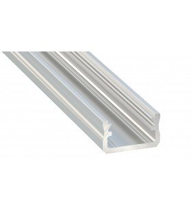 Profil aluminiu aparent, tip A, 2 metri, Aluminiu anodizat