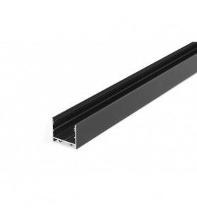 Profil aluminiu negru tip VARIO30-02-2000mm-aparent